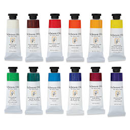 Set contents in Shiva Signature Artist Oil Colors - Set of 12, Jason Polins' Chromatic Colors