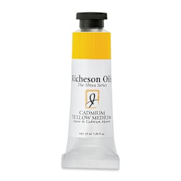 Shiva Signature Artist Oil Color - Cadmium Yellow Medium, 1.25 oz Tube