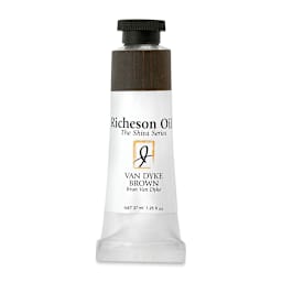 Shiva Signature Artist Oil Color - Van Dyke Brown, 1.25 oz Tube