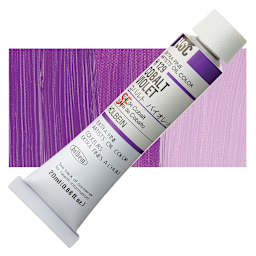 Holbein Artists' Oil Color - Cobalt Violet, 20 ml tube and swatch