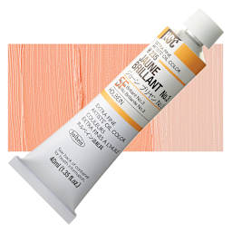 Holbien Artists' Oil Color - Juane Brilliant 3, 40 ml tube and swatch