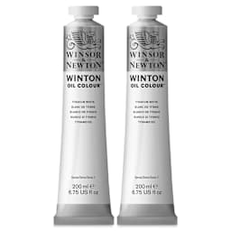 Winsor & Newton Winton Oil Color Twin Pack - Titanium White, 200 ml tubes