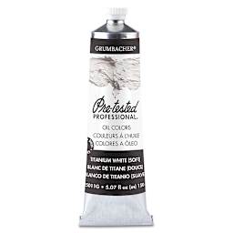 Grumbacher Pre-Tested Artists' Oil Color - Titanium White Soft, 5 oz tube