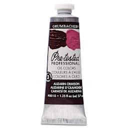 Grumbacher Pre-Tested Artists' Oil Color - Alizarin Crimson, 1.25 oz tube