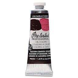 Grumbacher Pre-Tested Artists' Oil Color - Alizarin Crimson Golden, 1.25 oz tube