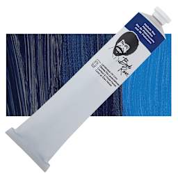 Bob Ross Oil Color - Phthalo Blue, 6.8 oz tube and swatch