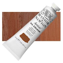 Winsor & Newton Artists' Oil Color - Light Red, 37 ml tube and swatch