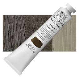 Winsor & Newton Artists' Oil Color - Raw Umber, 200 ml tube and swatch