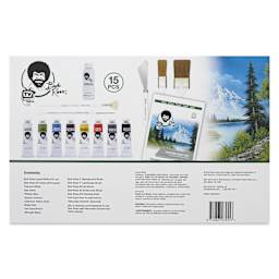 Bob Ross Master Paint Set - Set of 8, Assorted Colors back of package