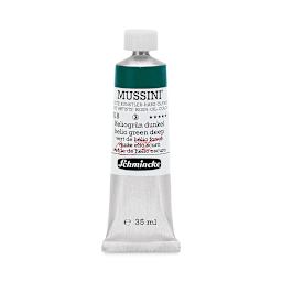 Schmincke Mussini Oil Color - Transparent, Helio Green Deep, 35 ml tube