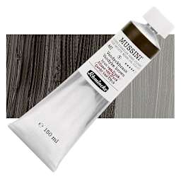 Schmincke Mussini Oil Color - Vandyke Brown, 150 ml tube and swatch