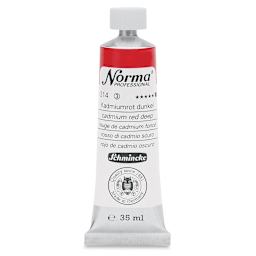 Schmincke Norma Professional Oil Paint - Cadmium Red Deep, 35 ml, Tube