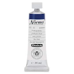 Schmincke Norma Professional Oil Paint - Phthalo Blue, 35 ml, Tube