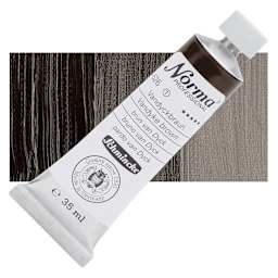 Schmincke Norma Professional Oil Paint - Vandyke Brown, 35 ml, Tube and swatch