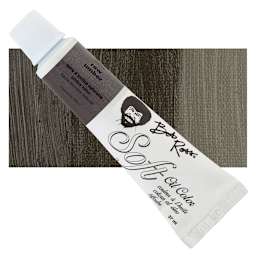 Bob Ross Soft Oil Color - Raw Umber, 37 ml tube and swatch