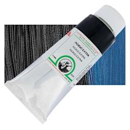 Old Holland Classic Oil Color - Indigo Extra, 125 ml tube and swatch