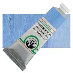 Old Holland Classic Oil Color - King's Blue Light, 40 ml tube and swatch