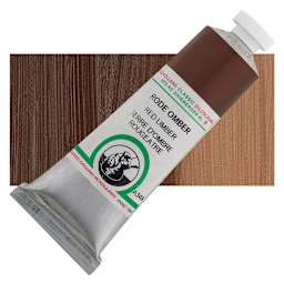 Old Holland Classic Oil Color - Red Umber, 40 ml tube and swatch