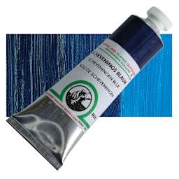 Old Holland Classic Oil Color - Scheveningen Blue, 40 ml tube and swatch