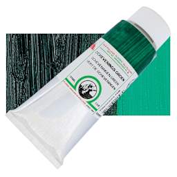 Old Holland Classic Oil Color - Scheveningen Green, 125 ml tube and swatch