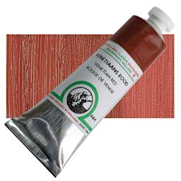 Old Holland Classic Oil Color - Venetian Red, 40 ml tube and swatch