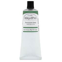 CAS AlkydPro Fast-Drying Alkyd Oil Color - Permanent Green, 120 ml tube