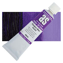Art Spectrum Artists' Oil Paint - Flinders Blue Violet, 40 ml tube and swatch