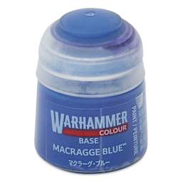 Warhammer Base Acrylic Paint - Macragge Blue, 12 ml jar