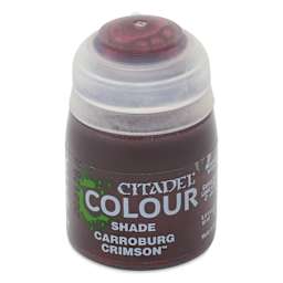 Citadel Shade Acrylic Paint - Carroburg Crimson, 18 ml, bottle, front