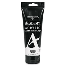 Grumbacher Academy Acrylic - Mixing White, 200 ml tube