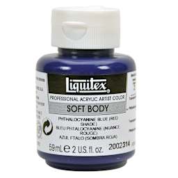 Professional Soft Body Acrylic Colors Pthalo Blue (Red Shade)