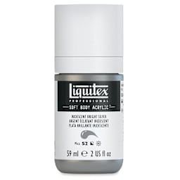 Liquitex Soft Body Artist Acrylics - Iridescent Bright Silver, 59 ml bottle