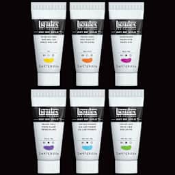 Liquitex Professional Heavy Body Acrylics - Set of 6, Vibrant Colors, 22 ml, set contents