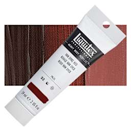 Liquitex Heavy Body Artist Acrylic - Van Dyke Red, 2 oz Tube and swatch