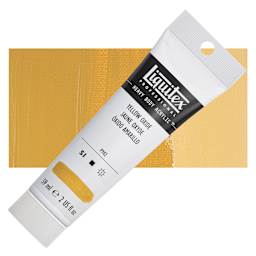 Liquitex Heavy Body Artist Acrylic - Yellow Oxide, 2 oz Tube and swatch