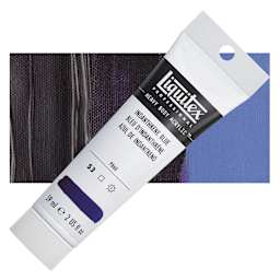 Liquitex Heavy Body Artist Acrylic - Indanthrene Blue, 2 oz Tube and swatch