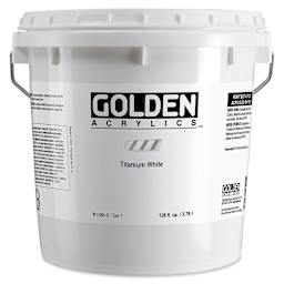 Golden Heavy Body Artist Acrylics - Titanium White, 128 oz Jar