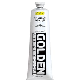 Golden Heavy Body Artist Acrylics - Cadmium Yellow Light, 5 oz Tube