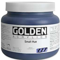 Golden Heavy Body Artist Acrylics - Smalt Historic Hue, 32 oz Jar