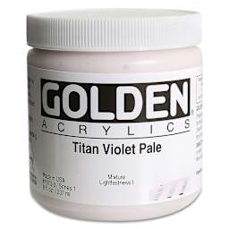 Golden Heavy Body Artist Acrylics - Titan Violet Pale, 8 oz