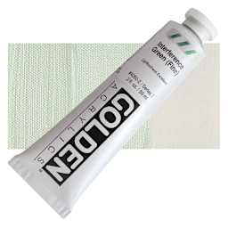 Golden Heavy Body Artist Acrylic - Interference Green (Fine), 2 oz Tube and swatch