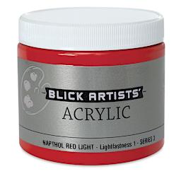Blick Artists' Acrylic - Naphthol Red Light, 16 oz jar