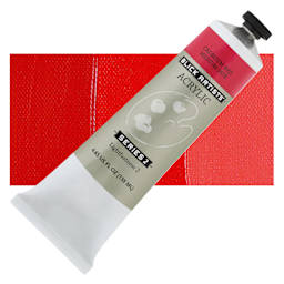 Blick Artists' Acrylic - Cadmium Red Medium Hue, 4.65 oz tube and swatch