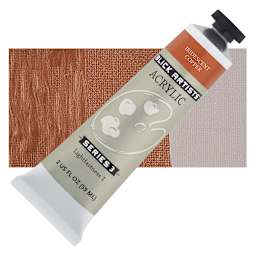 Blick Artists' Acrylic - Iridescent Copper, 2 oz tube and swatch