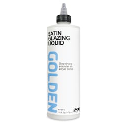 Golden Satin Glazing Liquid, 16 oz bottle