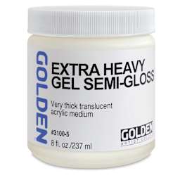 Golden Extra Heavy Acrylic Gel Medium - Semi-Gloss, 8 oz jar