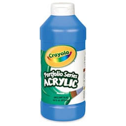 Crayola Portfolio Series Acrylics - Brilliant Blue, 16 oz Bottle
