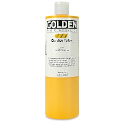 Golden Fluid Acrylics - Diarylide Yellow, 16 oz bottle
