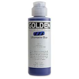 Golden Fluid Acrylics - Ultramarine Blue, 4 oz bottle