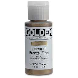 Golden Fluid Acrylics - Iridescent Bronze (Fine), 1 oz bottle
